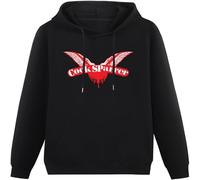 MUXIAOQI Cock Sparrer Shock Troops Hoodies Long Sleeve Pullover Loose Hoody Sweatershirt Black S