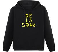 MUXIAOQI De La Soul - Golden Era Hip hop is Dead 3 Feet High and Rising 90s 80s Hoody Unisex Ptinted Hoodies Long Sleeve Men's Hooded with Pocket Black XXL