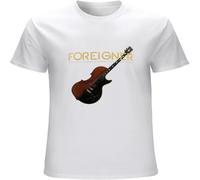MUXIAOQI Foreigner Men's T Shirt Unisex Fit Casual Graphic Short Sleeve Tops White XXL