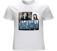 MUXIAOQI Foreigner Men's T Shirt Unisex Short Sleeve Tops White L