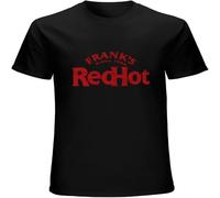 MUXIAOQI Frank's Red Hot Sauce Men's T Shirt Unisex Short Sleeve Tops Black XXL