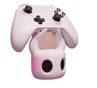 MUXIAOYAN Figurine de chevalier creux en PVC - Décoration de bureau - Petite statue de manga - Support de manette de jeu (blanc cassé)