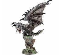 MUXIAOYAN Figurine Monster Hunter 24 cm Rathalos Silver Edition Deluxe Anime Figure PVC Statue Exquise Figurine Art Figurine