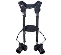 MUXIN Harnais de sangle de caméra double Sangle de caméra double réglable à dégagement rapide avec attache de sécurité pour appareil photo reflex numérique SLR