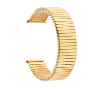 MUXUMAO Bracelet de Montre élastique en métal, Extensible, en Acier Inoxydable, for Hommes et Femmes, 12/14/16/18/20 mm, Accessoires(Gold_14mm)