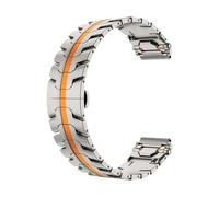 MUXUMAO Bracelet de montre en acier inoxydable à ajustement rapide for montres de 20 mm et 22 mm, for hommes et femmes, bracelets métalliques(Titanium Orange,20mm)