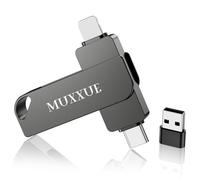 MUXXUE 3 en 1 Cle USB Phone Stockage 128 Go sans Application