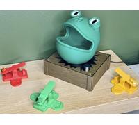 MuxyToys Feeding Frogs : Throwing Challenge - Fun & Silly Party Game, Perfect Flip Challenge Game for Home Party and Family Fun