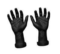 MUXZSIZ Mains humaines artificielles réalistes, idéales pour présenter des bijoux, accessoires d'Halloween et présentations pédagogiques.