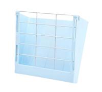 MUXZSIZ Mangeoire à Lapins Anti-gaspillage, Bleu, 22.3 x 20.5 x 9 cm | distributeur de luzerne pour chinchillas. Méthode d'installation : 1. Passez la vis à travers le grillage de la cage. 2.