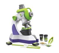 MUXZSIZ Microscope à Projection éducatif pour Enfants : expérience | d'apprentissage ludique et haute définition avec de multiples motifs de lames, haute définition et grossissement.