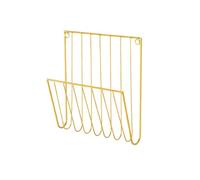 MUXZSIZ Porte-revues mural élégant, finition dorée. Solution de rangement | attrayante pour divers dossiers, magazines et journaux. Idéal pour les hôtels.