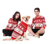 MuYaoPet Tenue de Noël Assortie pour Chien et Chat de Petite, Moyenne et très Grande Taille, Femme/Homme, Chien et propriétaire, Pull Assorti séparément (pour Homme, Humain, Taille XXL)