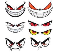 MUYAPAY 7 Pièces Autocollants Yeux Robot Tondeuse Imperméables Autocollants Réfléchissants Décoratifs Amusants Résistant Aux Intempéries pour Voiture Moto Améliorer Vision Nocturne Voiture Aspirateur