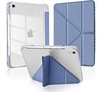 Muydoux Coque Origami Pour Ipad 10e Génération 10,9"" 2022 / Ipad 11 Pouces (A16) 2025 Avec Porte-Stylo Intégré, 5 Positions Réglables, Étui Housse Acrylique Transparent Mince Antic[Sel6274410]