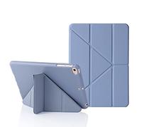 MuyDoux Coque pour iPad Mini 5 4 3 2 1, Housse Étui iPad Mini 7,9 Pouces, 5 en 1 Multiples Angles de Vue, Étui Finition Soyeuse et Dos Souple Antichoc Flexible, Auto Veille/Réveil GrisLavande