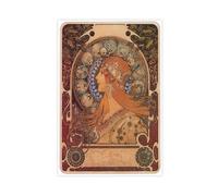 MUYGGAFF Impression sur toile style rétro astrologie astrologie chinoise art nouveau pour décoration de salon, chambre à coucher (50 x 75 cm)