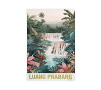 MUYGGAFF Luang Prabang Laos - L'art du voyage sur toile - Décoration murale pour salon, chambre à coucher - 20 x 30 cm