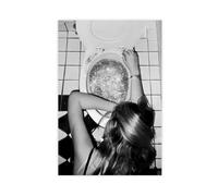 MUYGGAFF Poster sur toile The Woman After The Disco Party - Décoration de chambre à coucher, bureau, chambre - Cadeau - 50 x 75 cm