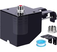 MUYIRTED 1/2" Vanne À Flotteur Métallique, Kit de Robinet Flotteur Automatique, Vanne de Remplissage pour Réservoir D'eau et Abreuvoir Chien, Support Réglable