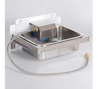 MUYIRTED Abreuvoir pour Chevaux | Abreuvoir pour Chien Et Chat | Abreuvoir pour Poules À Suspendre | Valve Flottante Automatique | Conduite D’Eau De 150 Cm | Fontaine À Eau en Acier Inoxydable