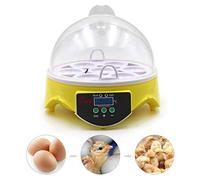 MUYIRTED Couveuse Oeuf 7 Oeufs, Incubateur Oeuf De Poule Couveuse Poussin, Contrôle Automatique De La Température Et Affichage Numérique De La Température Par Led