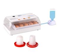 MUYIRTED Couveuse Oeuf Automatique 15 Œufs, Incubateur Oeuf Automatique Avec Mire-Œufs, Retournement Automatique Des Œufs, Incubateur Visuel - Pour Oie, Volaille, Perroquets, Cailles