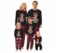 MUYOGRT Pyjama de Noël Famille Combinaison Pyjama Maison Chaud Jumpsuit Costume Famille Pyjamas Impirmé de Noël Couple Ensemble Femme Homme Fille BéBé Garçon Printemps Automne Hiver (23, Papa)