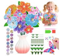 Muyohix 10 Pièces Diamond Painting Kit, Diamond Painting Papillon et Fleurs Pour Adulte Enfants, 5D DIY Diamond Peinture Kit, Décoration pour Jardin Balcon Cadeau d'anniversaire Créatif
