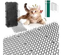 Muyohix 15 Pièces Tapis Anti Chat, 20 x 40 cm Pic Anti Chat, Barriere Anti Chat Exterieur, Chats Tapis Répulsif avec Pointes, Tapis Répulsif Chien Puissant pour Jardin, Extérieur, Clôtures