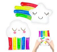 Muyohix 2 Pièces Jouet Sensoriel Anti Stress pour Enfants, Jouet Autiste Trier par Couleur, Jouet Anti Stress pour TDAH et Autisme, Jouets Sensoriels à Presser pour Enfants Adulte