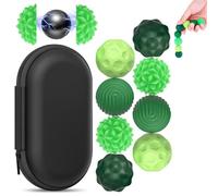 Muyohix 8 Magnétiques Balle Anti-Stress en Silicone, Fidget Toys Anti Stress pour Enfants et Adultes, Balles Sensorielles, Outil de Relaxation pour Gestion du Stress, TDAH, Autisme (Vert)