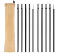 Muyohix Mât Télescopique pour Tente, Lot de 2 Piquet Voile D'ombrage, Mâts de Bâche Réglables, Mâts de Camping, Mâts de Tente pour Bâches Tentes Auvents, Bâches de Camping de 50 cm à 200 cm