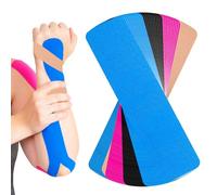 Muyohix Tape Kinesiologie, 40PCS Bande Kinesiologie Élastique Prédécoupées pour le Soulagement Musculaire et le Soutien des Articulations, Kinesio Tape, Idéale pour Dos, Genoux, Épaules (4 Couleurs)