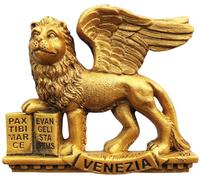 MUYU Craft Aimant de réfrigérateur en résine peinte à la main Motif lion ailé de Saint-Marc Venise Italie