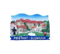 MUYU Magnet 3D Piestany Slovaquie Aimant de Réfrigérateur Central Europe Voyage Souvenir de Autocollant Home & Décoration de Cuisine, Slovaquie Aimant de Réfrigérateur