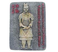 MUYU Magnet 3D Terra Cotta Warriors Xian Chine Souvenir Aimant de Réfrigérateur, Maison et Décoration de Cuisine Terra Cotta Warriors Xian Aimant de Réfrigérateur