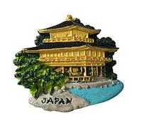 MUYU Magnet Aimant de réfrigérateur 3D Golden Pavilion Japon, souvenir de voyage, décoration de maison et de cuisine