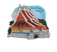 MUYU Magnet Aimant de réfrigérateur 3D Luang Prabang Laos - Cadeau Souvenir de Voyage, décoration de Maison, Cuisine