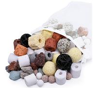 MUYYIKA Accessoires de média filtrant pour aquarium Anneaux en céramique pour filtres d'aquarium Anneaux de filtre biologique en céramique Anneaux de filtre biologiques en céramique Billes