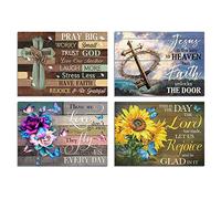 Muzagroo Art 5D-Diamantmalerei-Kits für Erwachsene 4er-Pack Diamantkunst mit runden Vollbohrer-Diamanten DIY-Kunst für Anfänger Liebesthemen-Wandkunst für das Wohnzimmer