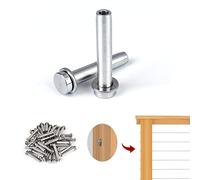 Muzata Cr24 Sertissage à main en acier inoxydable avec extrémités mortes pour câble de 6,35 mm