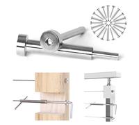 Muzata Kit de rampes de câbles entièrement invisibles 1/8" 10 paires de vis à vis filetés pour tige en bois et métal 7,6 cm avec clé Allen CR26, CA3 CV1