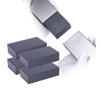 Muzata Lot de 4 connecteurs de main courante sans soudure en polymère haute résistance cannelure interne noire pour rail supérieur droit rectangulaire en acier inoxydable et aluminium terrasse,