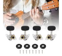 MuzcYM Chevilles d'accordage pour ukulélé 2L2R de style classique pour ukulélé 4 cordes guitare basse