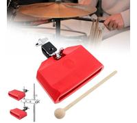 MuzcYM Plastique Rouge Bloc de Percussion Musicale - Instrument Latin pour Batterie - Accessoire Musique Éducative