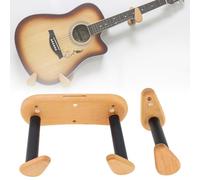 MuzcYM Solid Beech Wood Split Type Horizontal Guitar Guitre Hook pour guitare/basse/ukulélé/violon, support de guitare mural mural