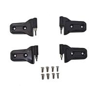 Muzhen Store Charnière de Porte revêtue d'aluminium, 4 pièces, Compatible avec Jeep Wrangler JK JL JT 2007 + Kit de Remplacement de charnière de Porte en Acier métallique (Color : 4 pcs JL JT)