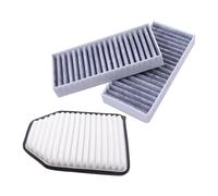 Muzhen Store Ensemble combiné de filtres à Air for moteur et cabine de voiture, 68257791AA 55111302AA, 53034018AE 53034018AD, Compatible avec Wrangler JK V6 3,6l 2012 - 2018
