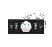 Muzhen Store Manomètre à affichage trois en un, Suspension pneumatique universelle, avec bloc de valve et panneau de commande, interrupteur de Type navire (Color : Just Plate)